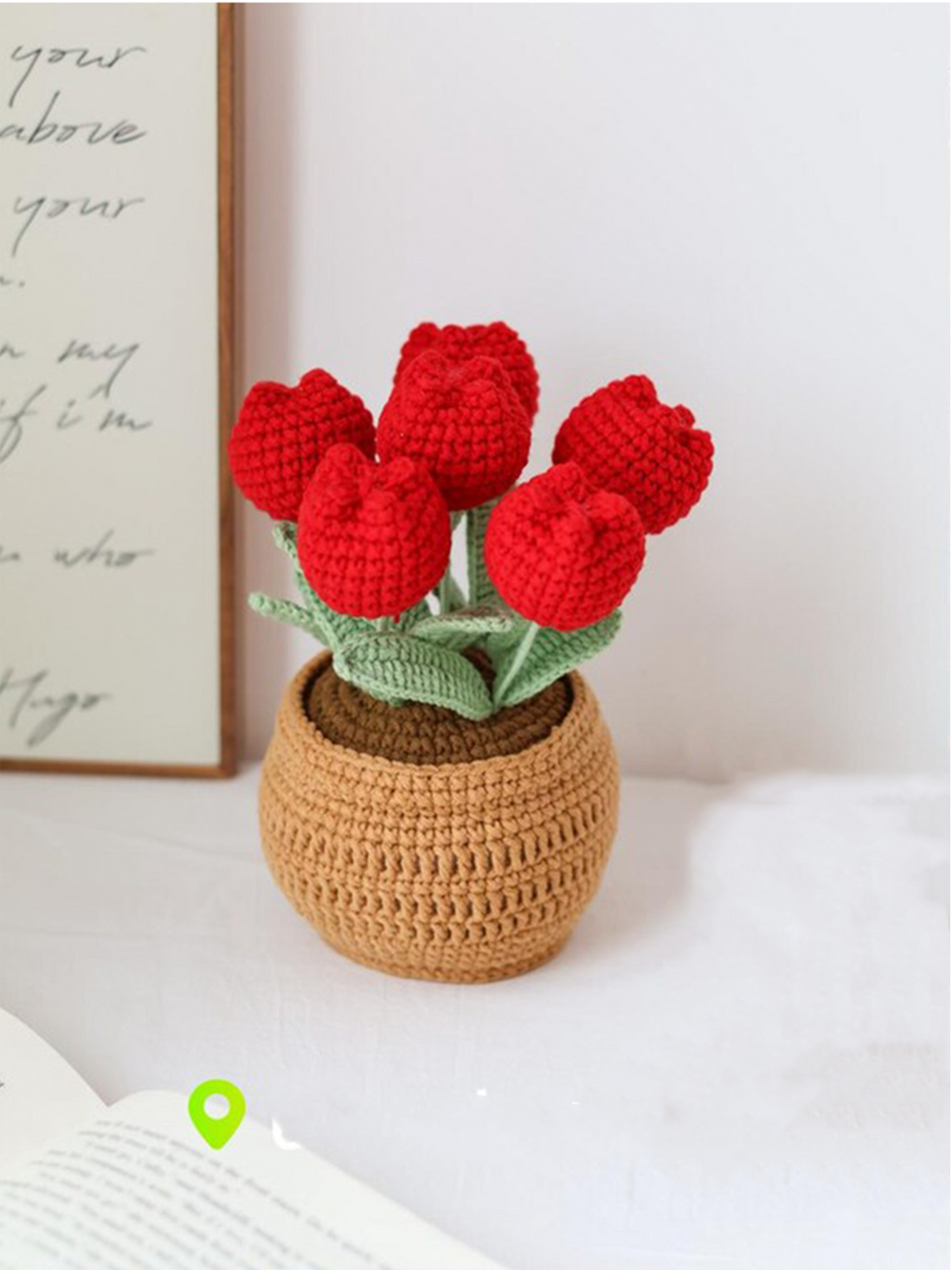 Crochet Tulip Flower in Pot