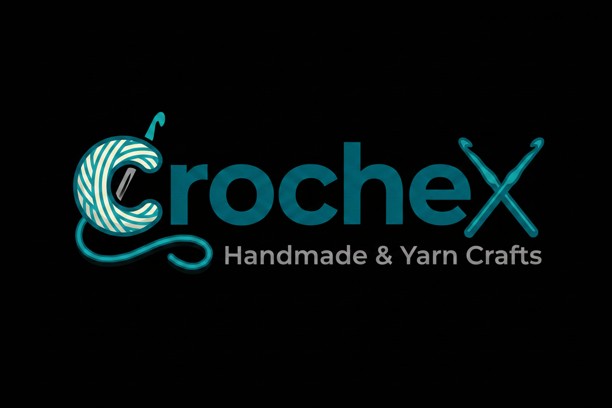 Crochex Logo Black Background