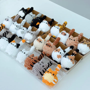 Crochet Mini Cat Keychain