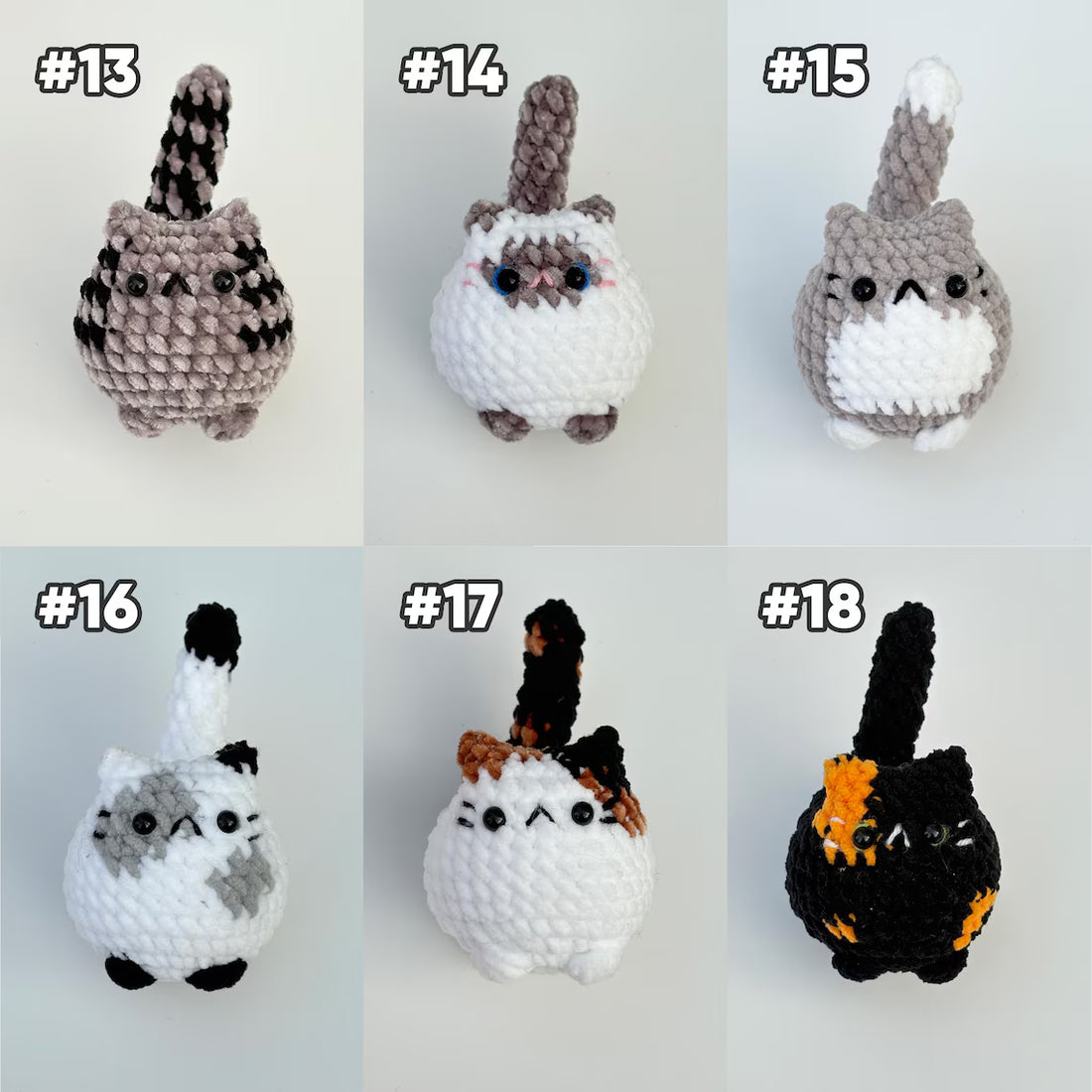 Crochet Mini Cat Keychain