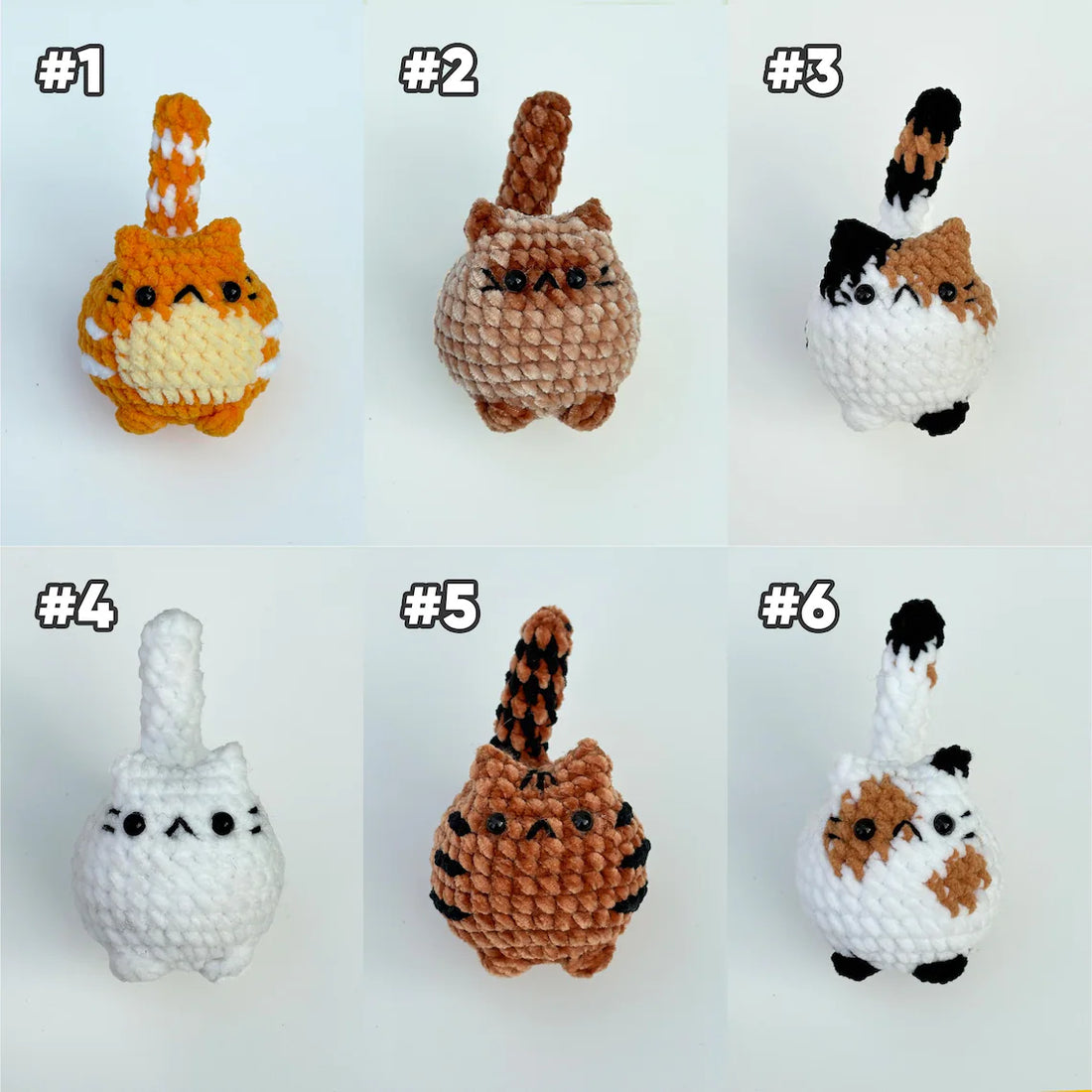 Crochet mini cat keychain, Crochet Cat Stuffed Animal, Cute Gift for Cat Lovers, Car Keyring