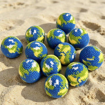 Handmade Crochet Earth - Earth Juggling Balls
