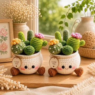 Handmade Crochet Cactus Plant