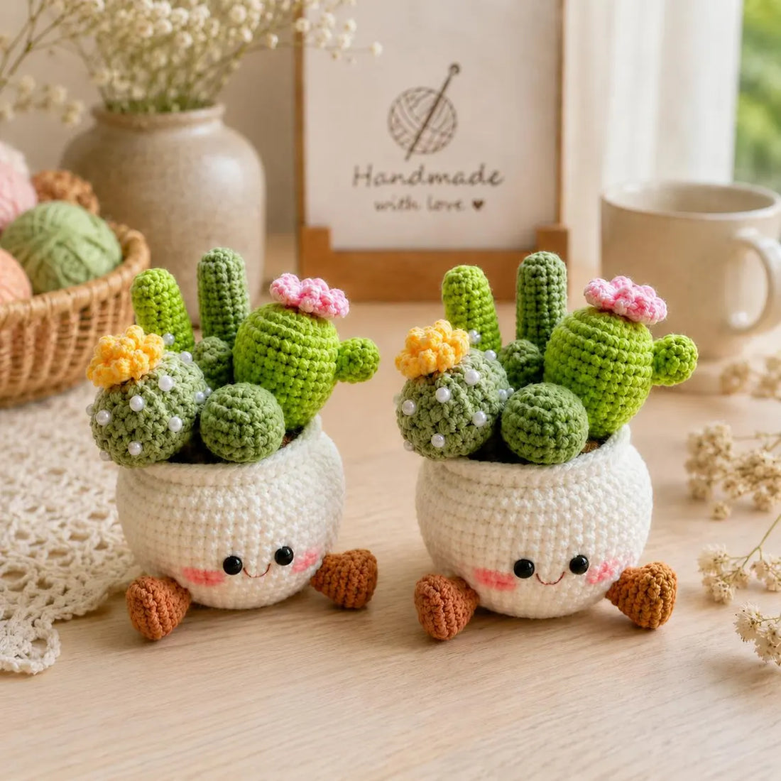 Handmade Crochet Cactus Plant