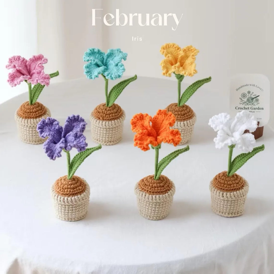 Crochet Birth Month Flower Pot