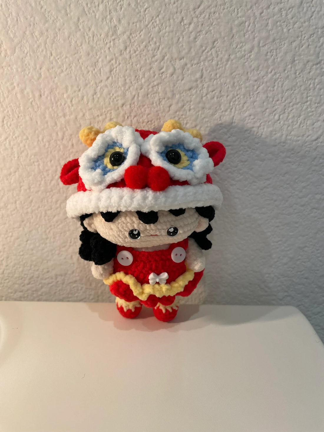 Handmade Crochet Doll Keychain – Cute Mini Doll Bag Charm Gift for Friend
