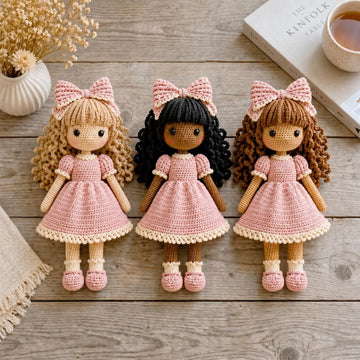 Handmade Crochet Amigurumi Doll, Custom Crochet Doll, Personalized Soft Toy