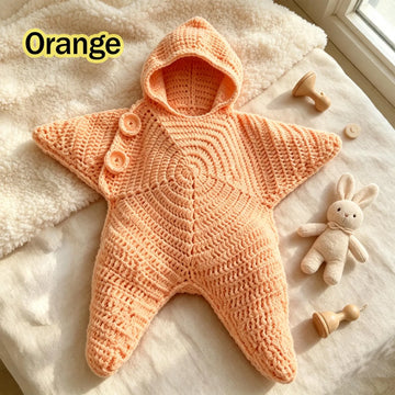 Handmade Crochet Star Baby Outfit & Newborn Photo Prop Baby Shower Gift