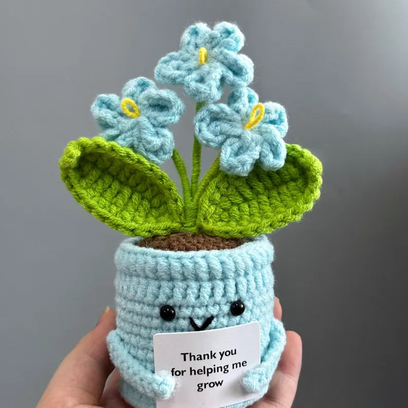 Handmade Crochet Forget Me Not Flowers