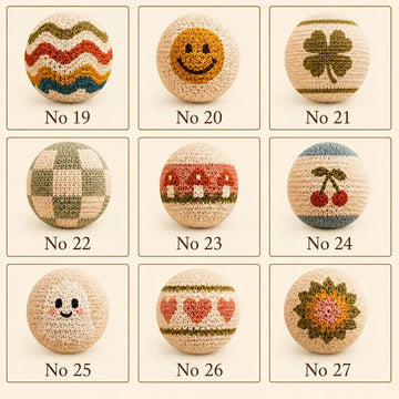 Crocheted Footbag, Knitted Stress Ball, Retro 90s Bean Bag Ball, Boho Outdoor Kick Toy, Colorful Juggling Ball, Handmade Fidget Toy